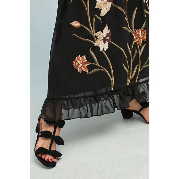 Anthropologie Flounced Floral Maxi Skirt - Picture 4 of 6